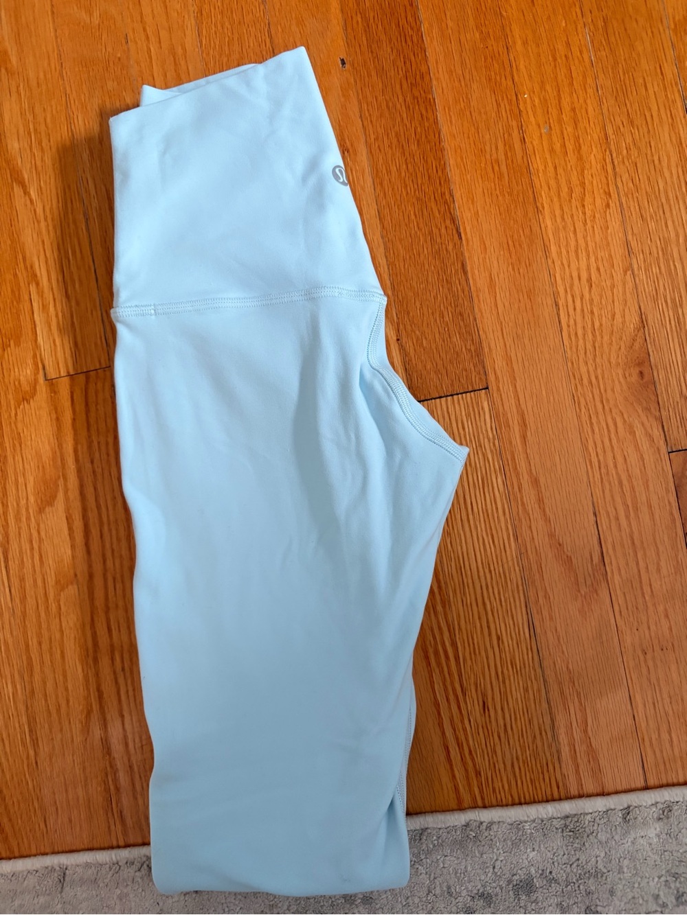 Never worn lululemon Pale Blue Leggings